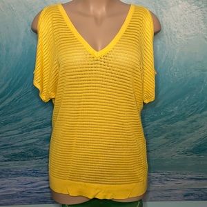 Torrid Open-Knit Cold Shoulder Tunic - Size 2